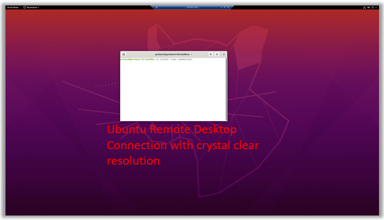 ubuntu remote desktop connection windows