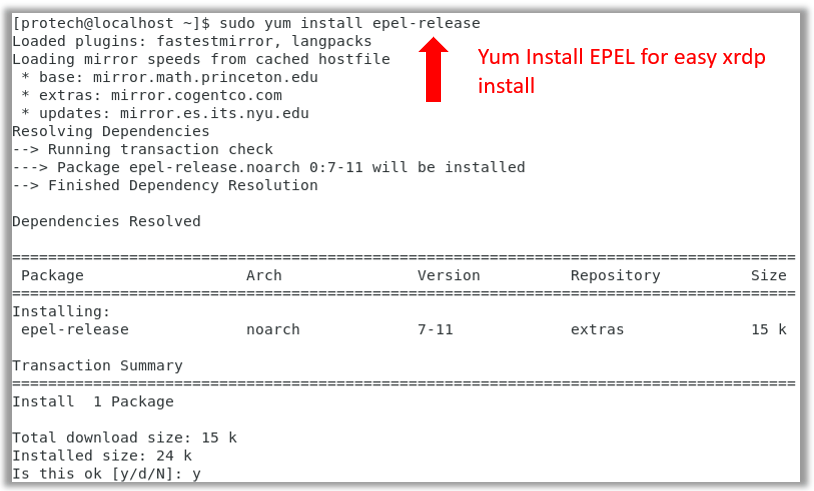 epel-release centos 7 install virtualbox vbox repository xrdp