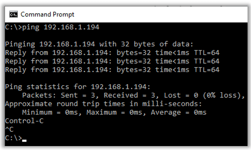 Ping VirtualBox Ubuntu network interface successful connection from windows host