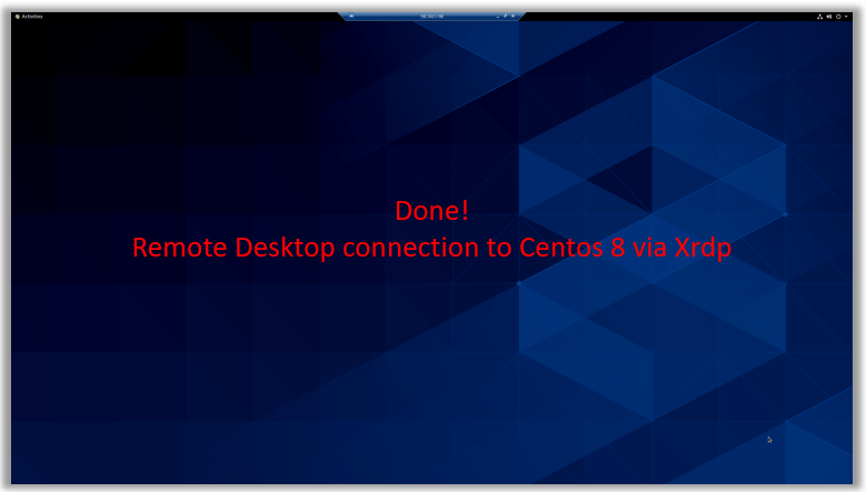 Centos8 Xrdp connection resolution maximum virtualbox vbox windows connection